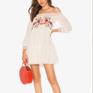 Free People off white mini dress